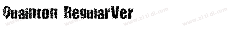 Quainton RegularVer字体转换